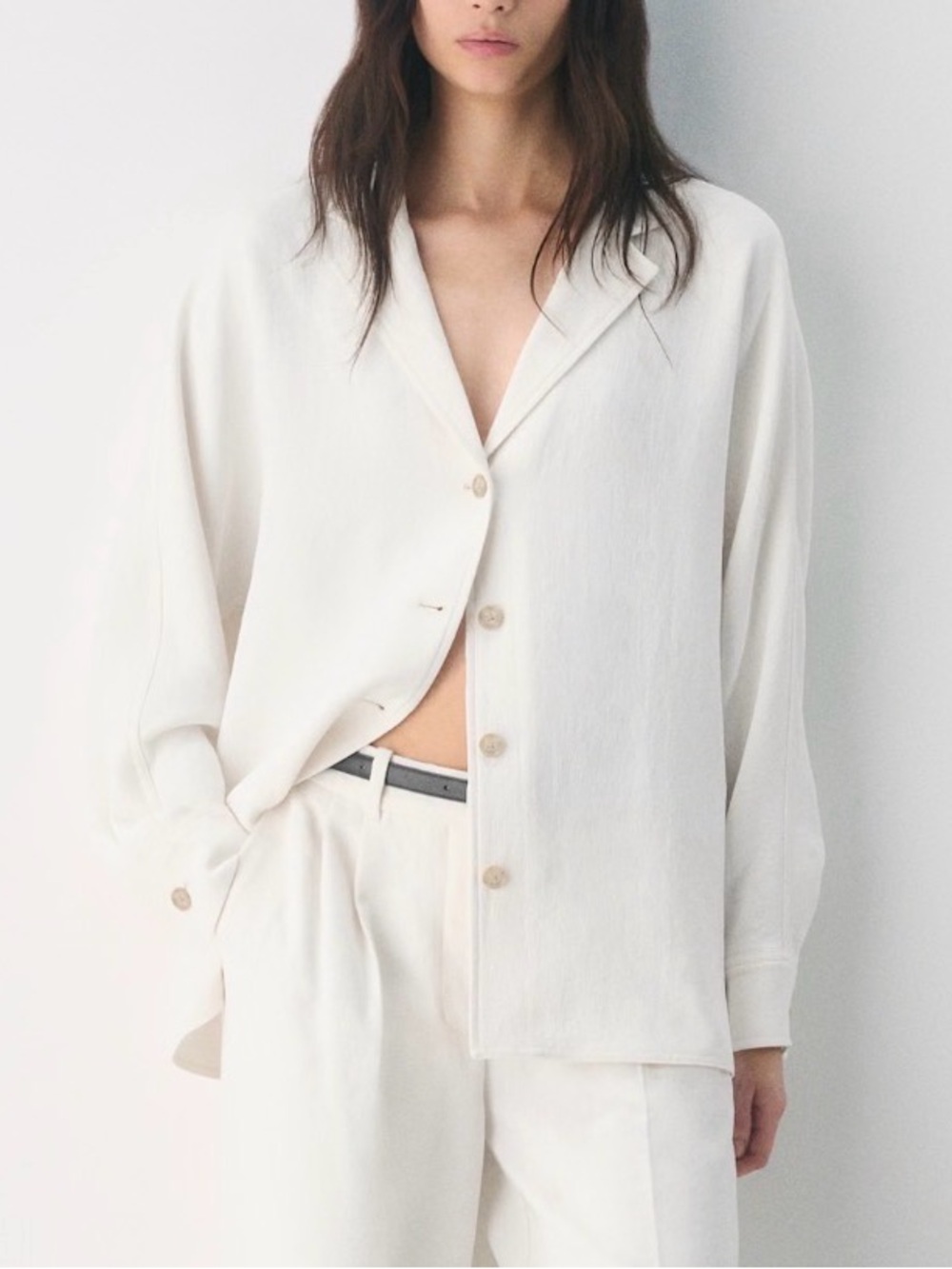 Aritzia Freeform Shirt - Crepette: Light Birch